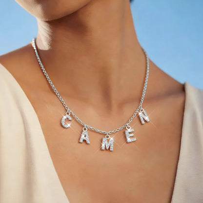 Name & Initial Pendant Necklace