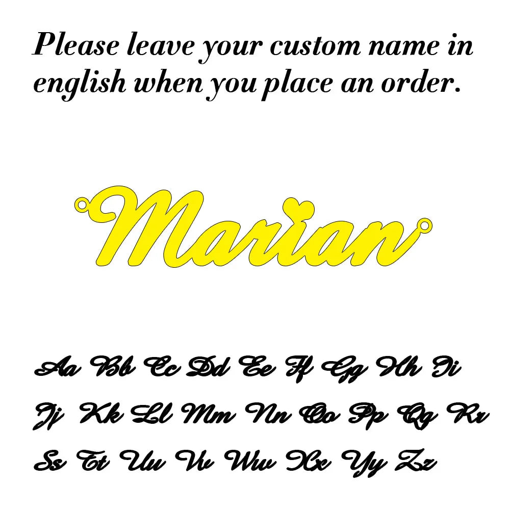 Cursive Custom Name Necklace