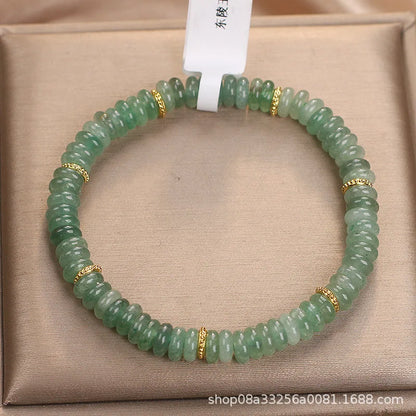 Green Jade Bead Bracelet