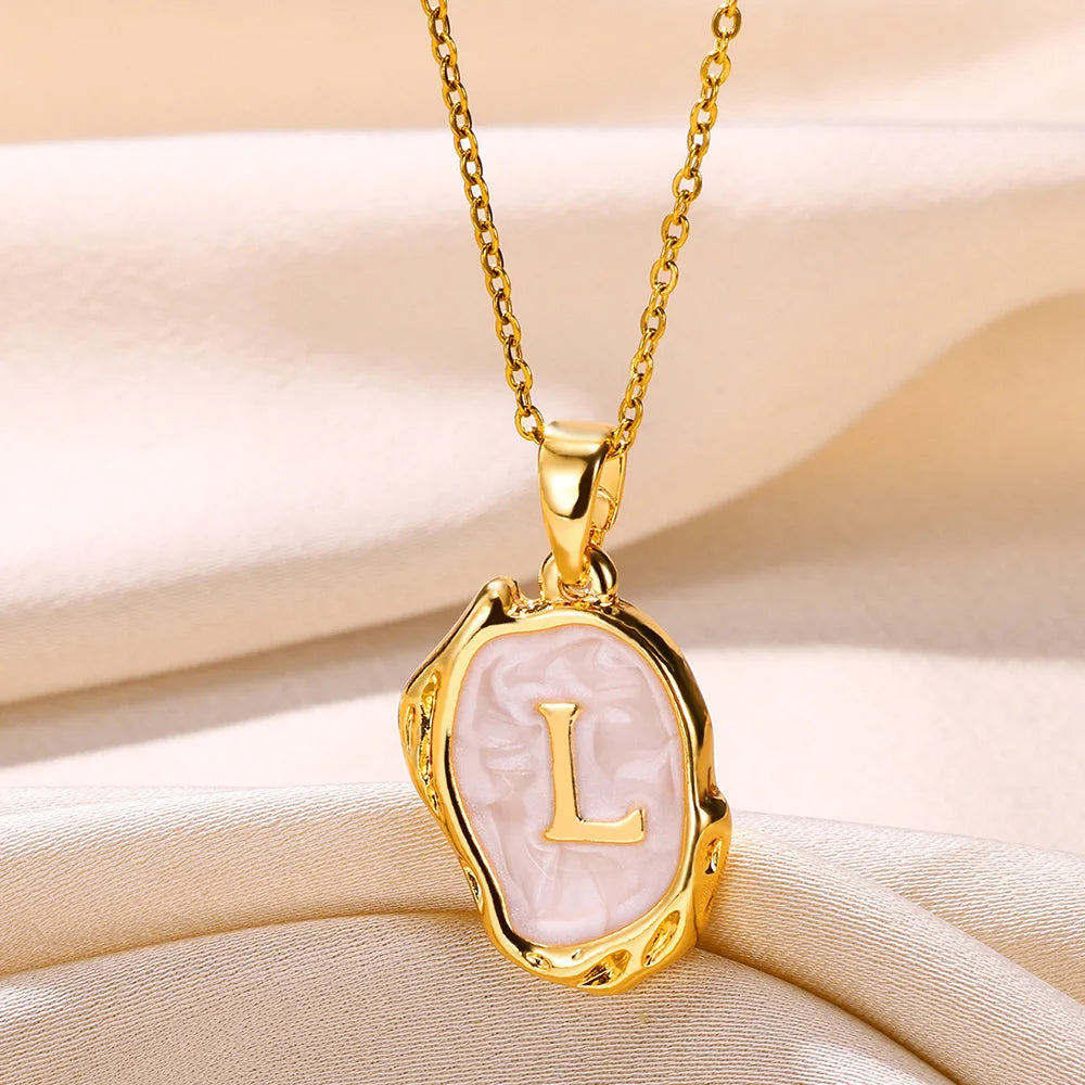 Y2K Drip Initial Necklace