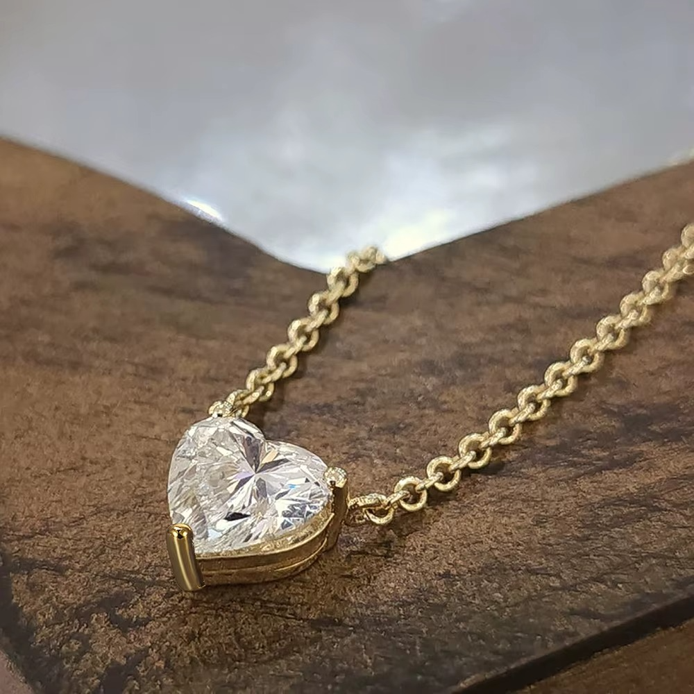 Heart Glow Moissanite Necklace