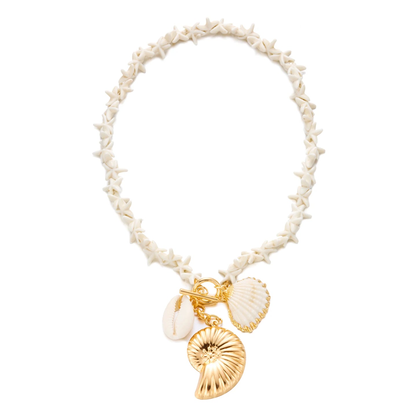 Shell Bead Summer Necklace
