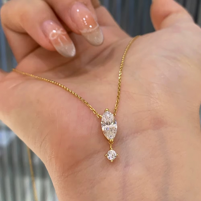 Marquise Moissanite Necklace