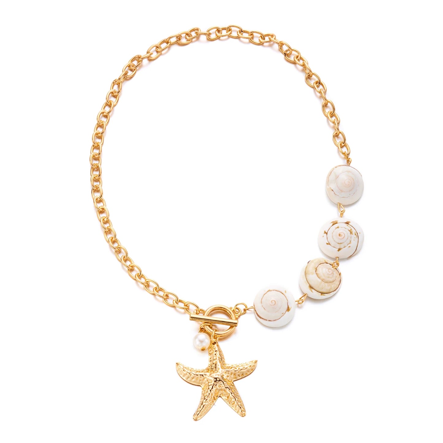 Shell Bead Summer Necklace