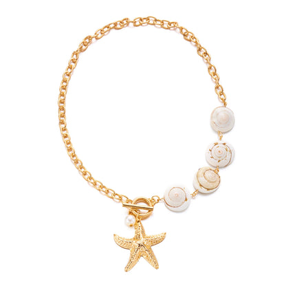 Shell Bead Summer Necklace