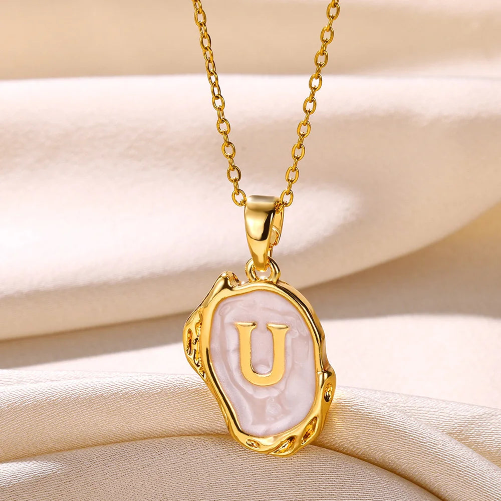 Y2K Drip Initial Necklace