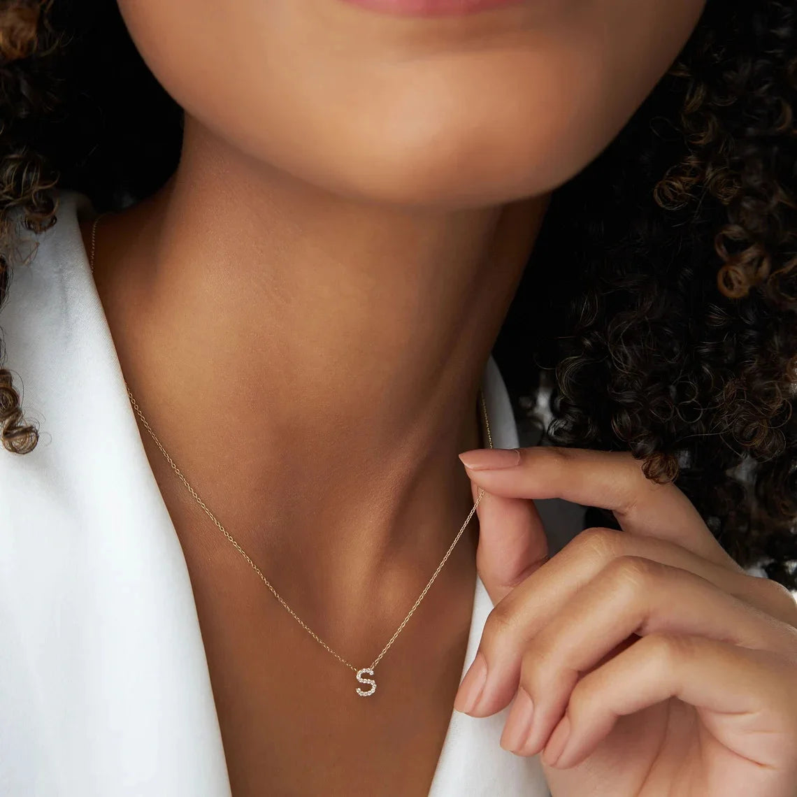 Mini Gold Initial Choker