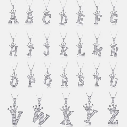 Classic Initial Moissanite Necklace