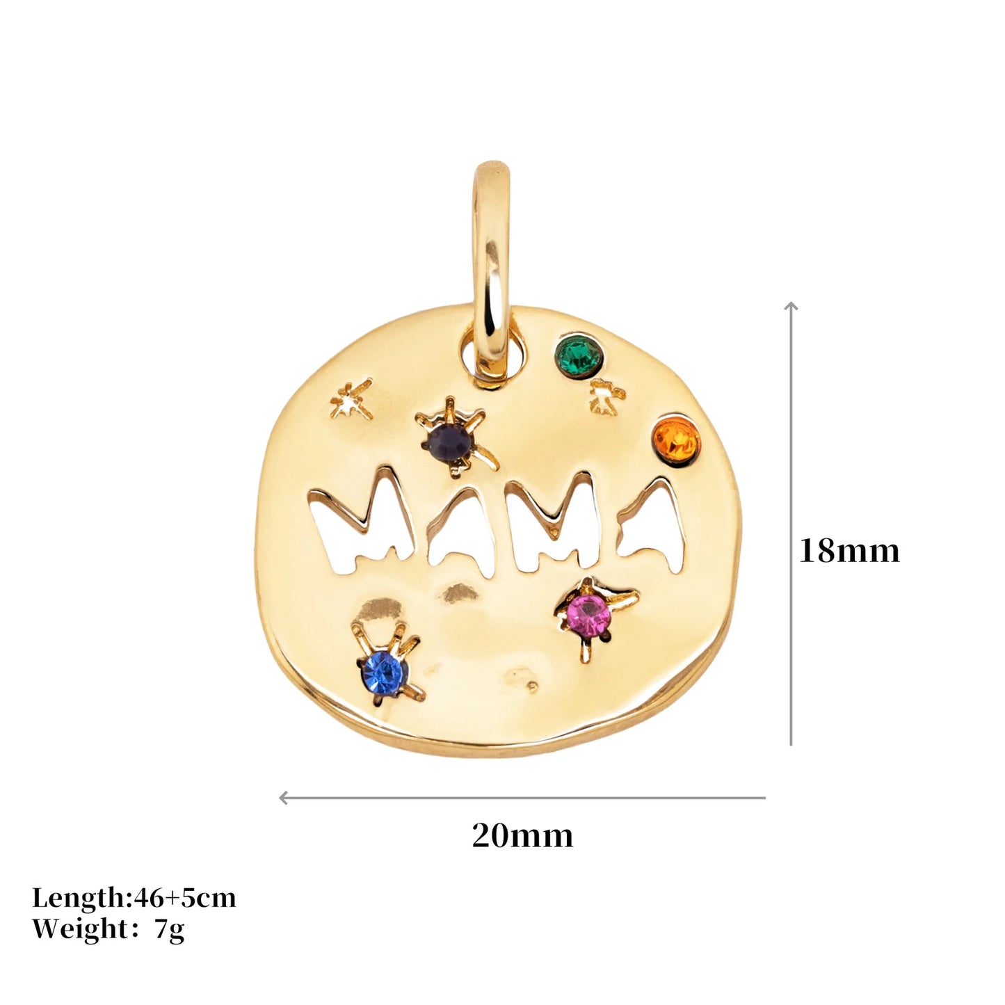 Circle Word Pendant Necklace
