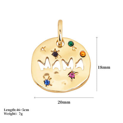 Circle Word Pendant Necklace