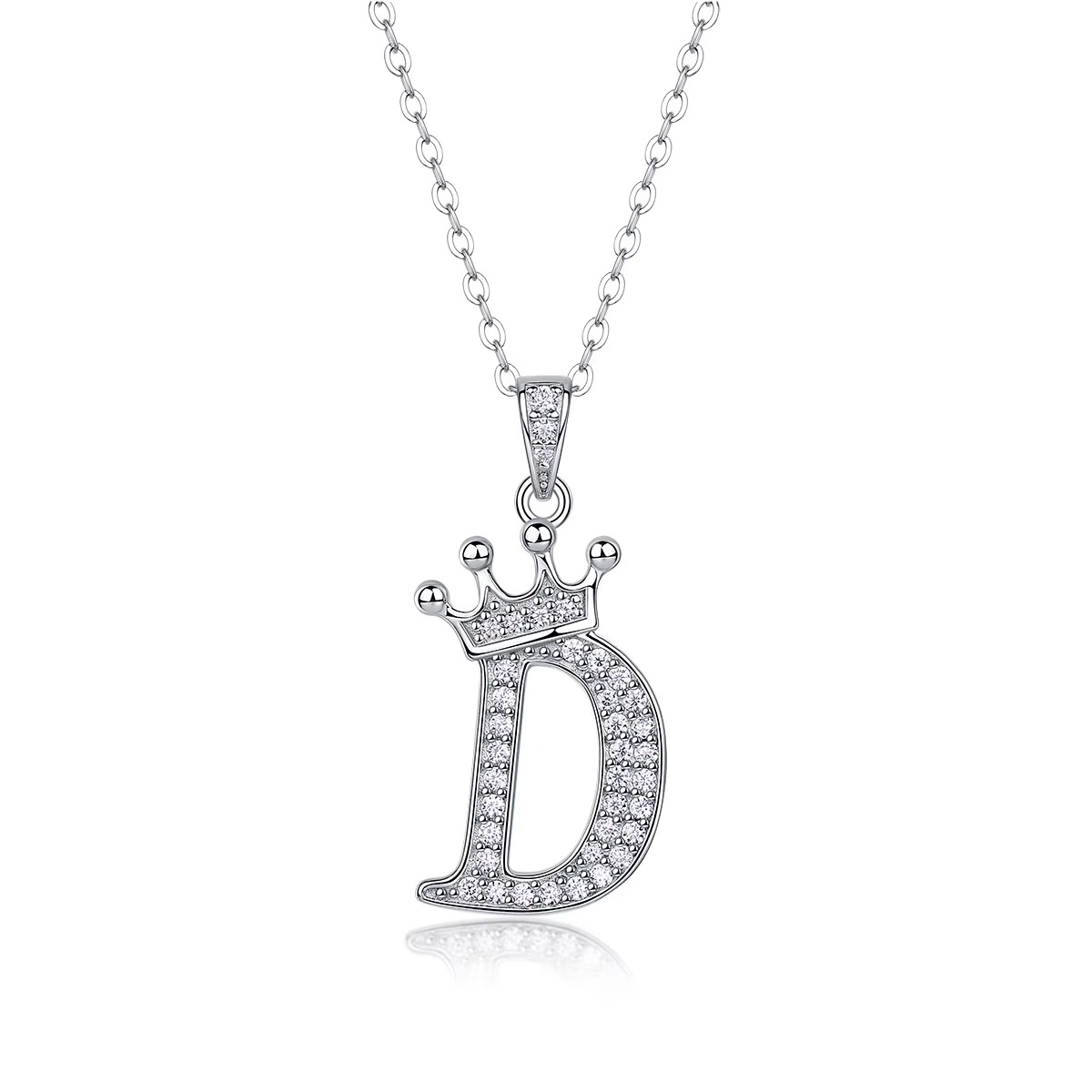 Classic Initial Moissanite Necklace