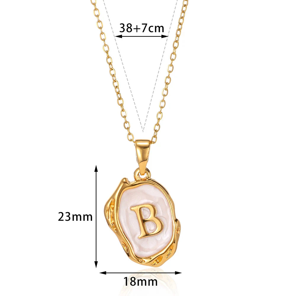 Y2K Drip Initial Necklace