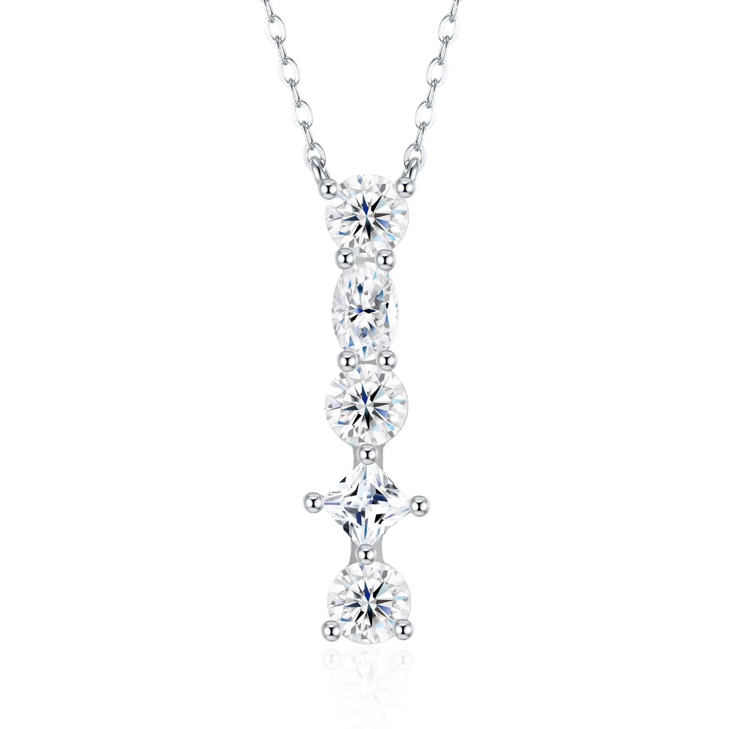 Moissanite Letter Necklace