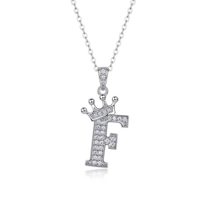 Classic Initial Moissanite Necklace