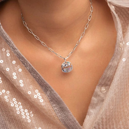 Circle Word Pendant Necklace