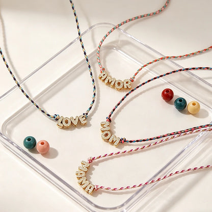 Colour Word Pendant Necklace