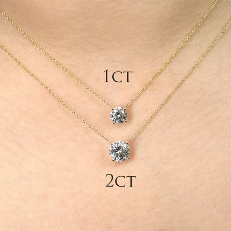 Solitaire Moissanite Necklace