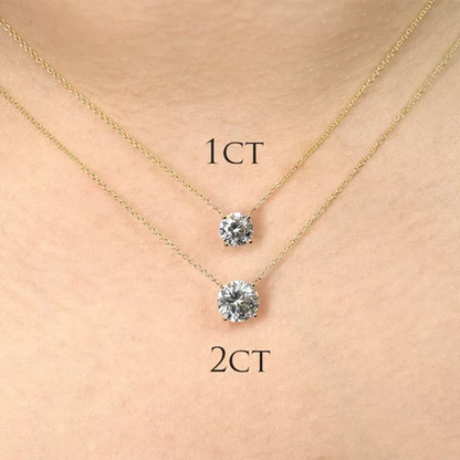 Solitaire Moissanite Necklace