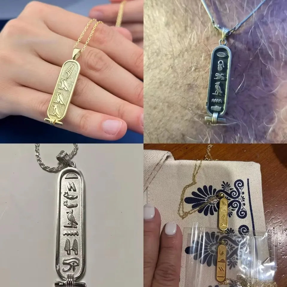 Egyptian Symbol Name Necklace