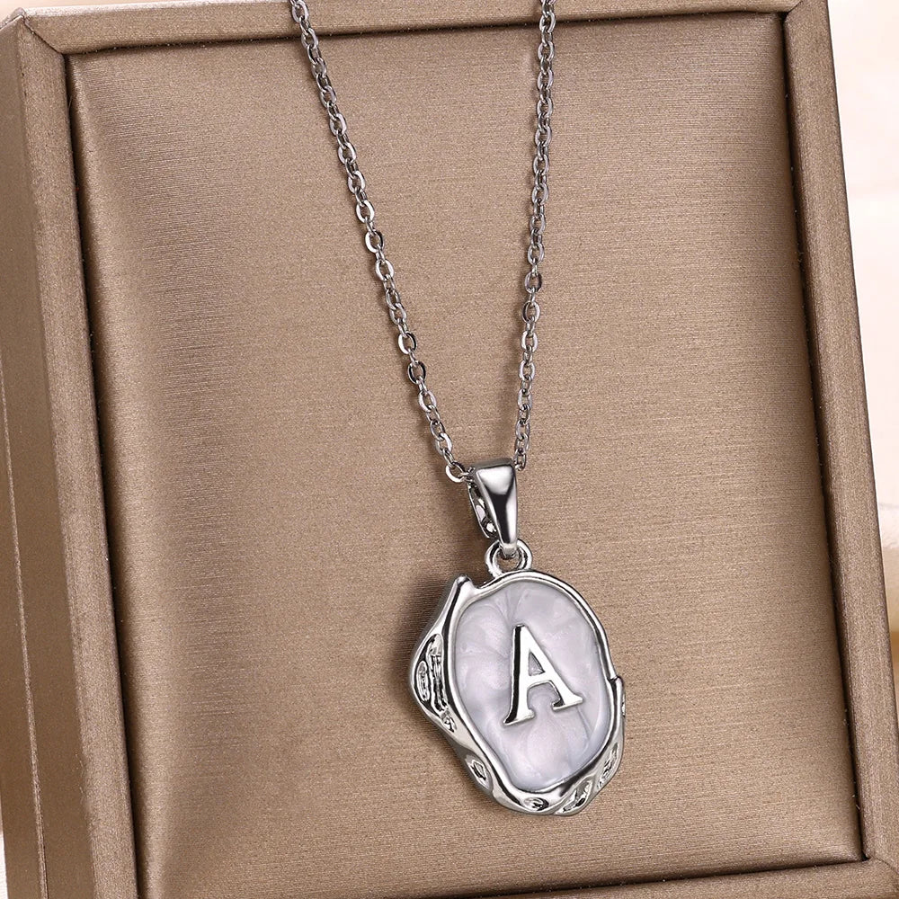 Y2K Drip Initial Necklace