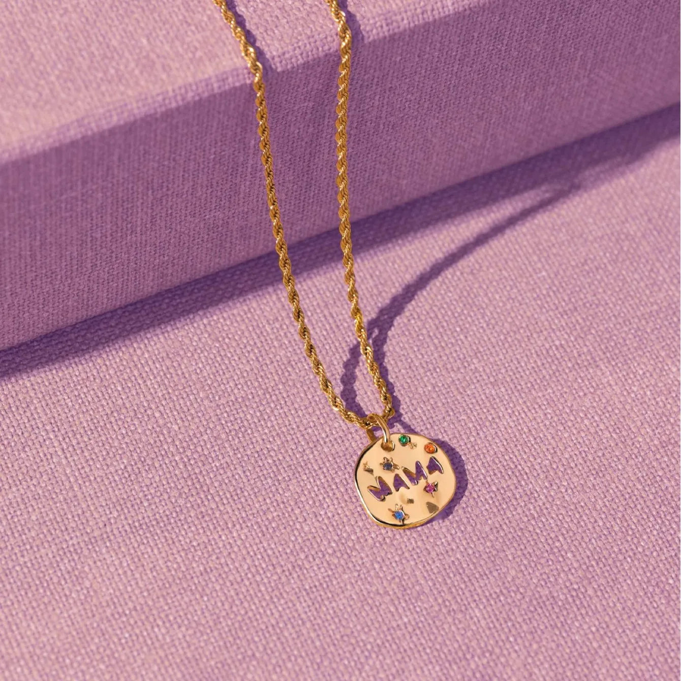 Circle Word Pendant Necklace