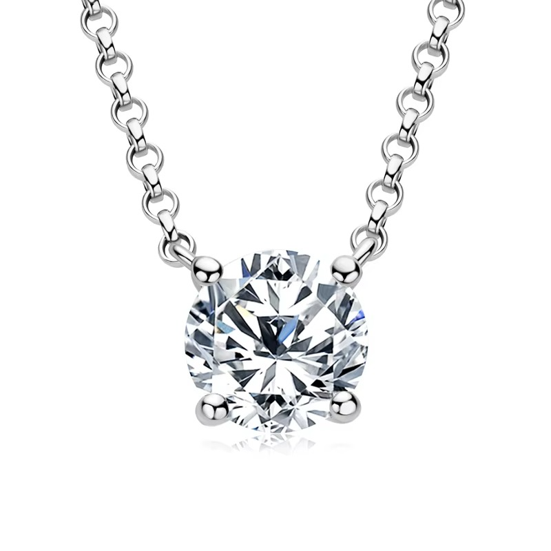 Solitaire Moissanite Necklace