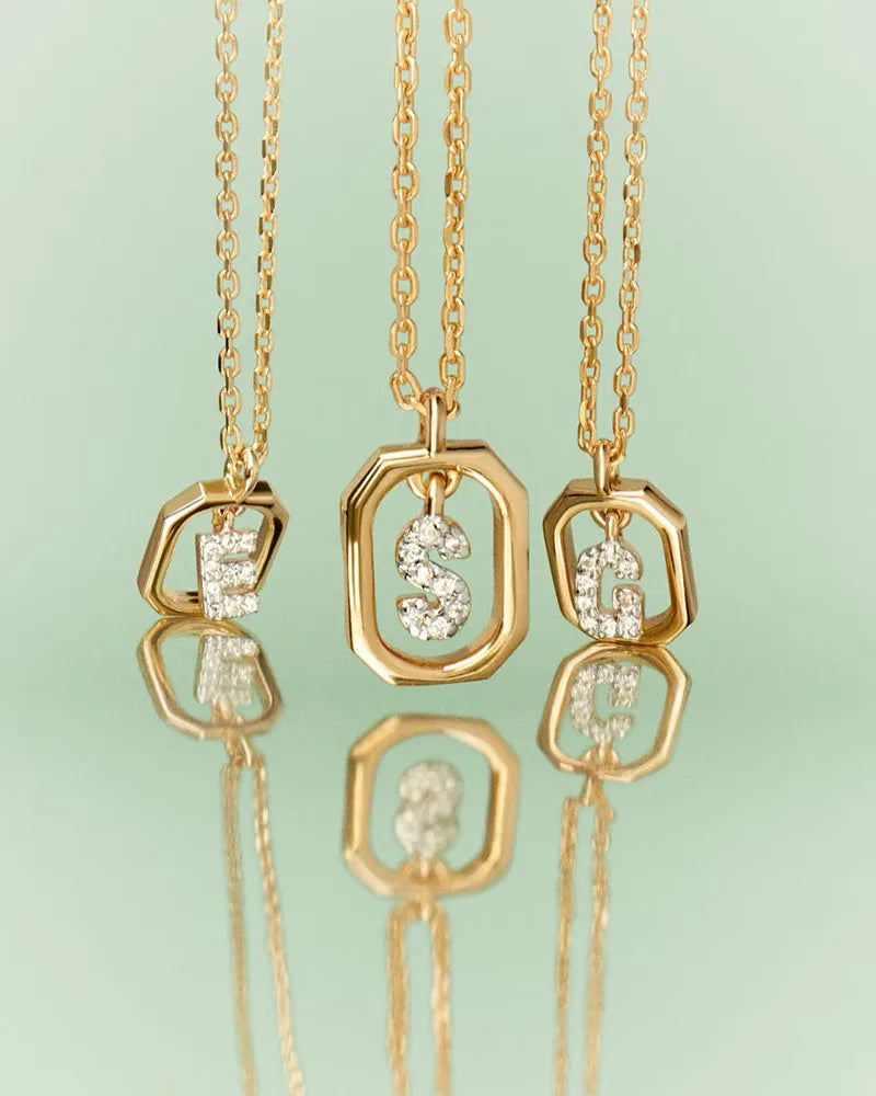 Sterling Silver Initial Necklace