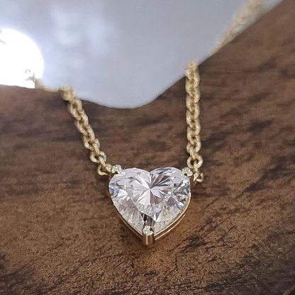 Heart Glow Moissanite Necklace