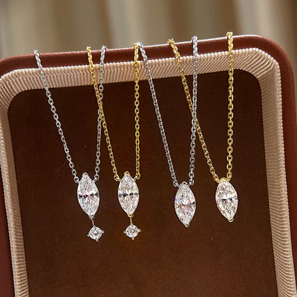 Marquise Moissanite Necklace