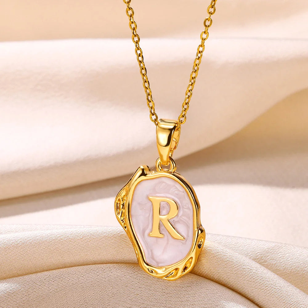 Y2K Drip Initial Necklace