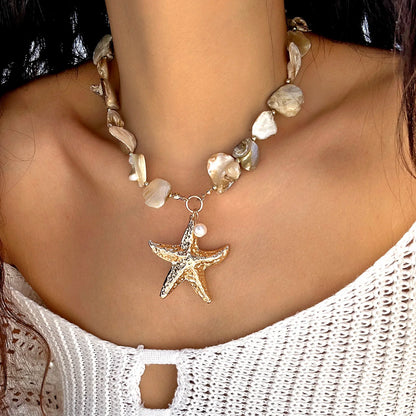 Shell Bead Summer Necklace