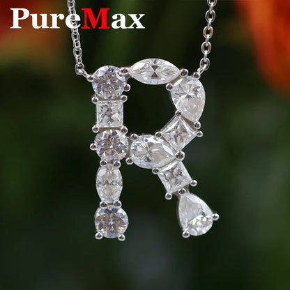 Moissanite Letter Necklace