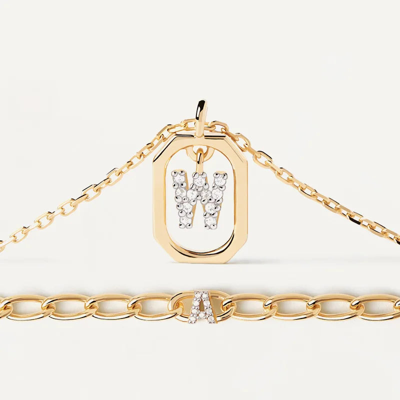Sterling Silver Initial Necklace