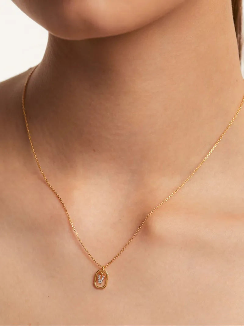 Sterling Silver Initial Necklace