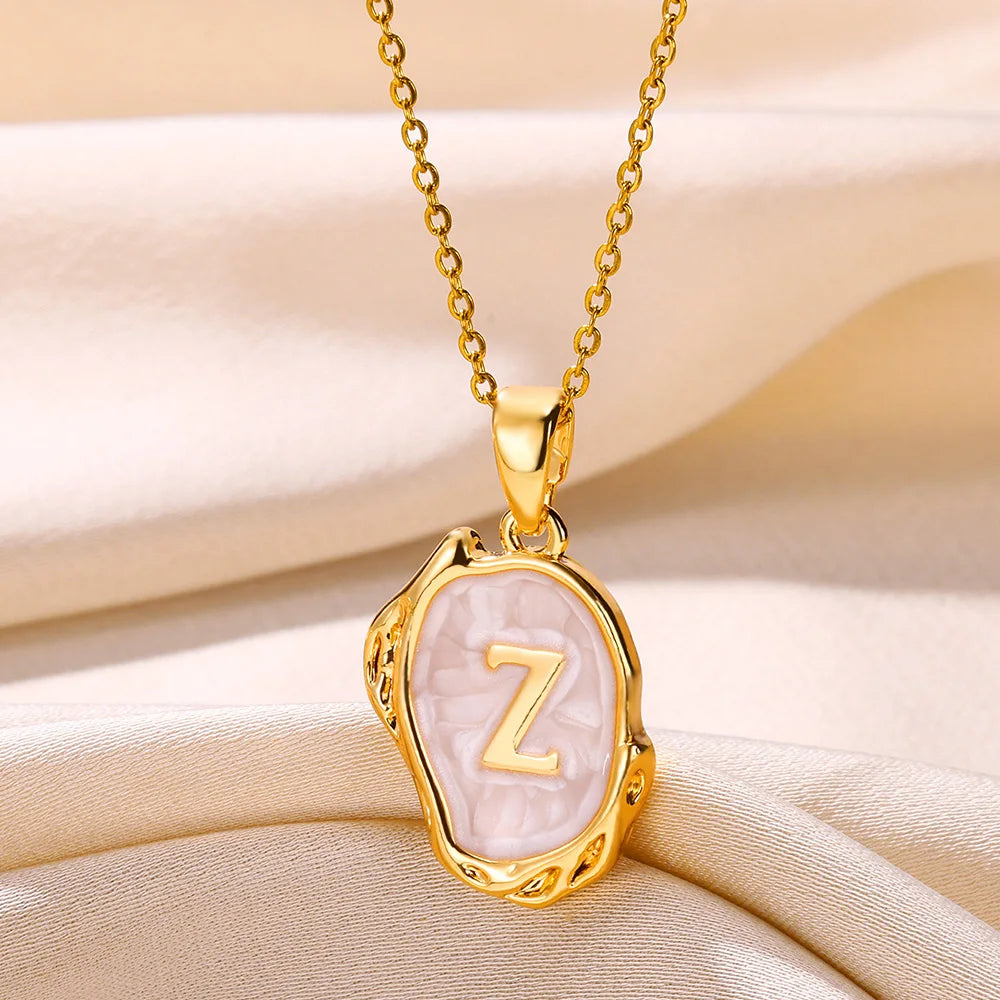 Y2K Drip Initial Necklace