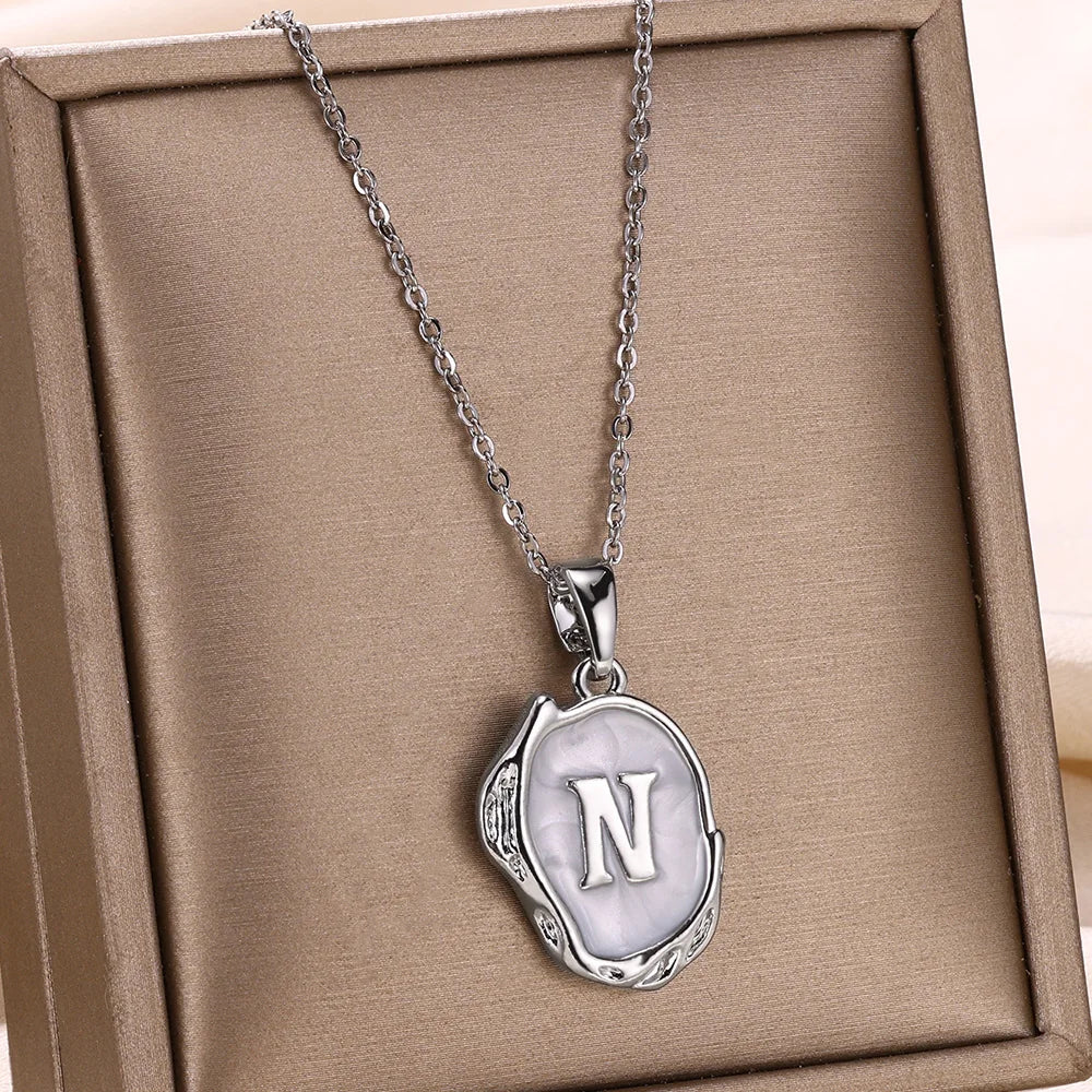 Y2K Drip Initial Necklace