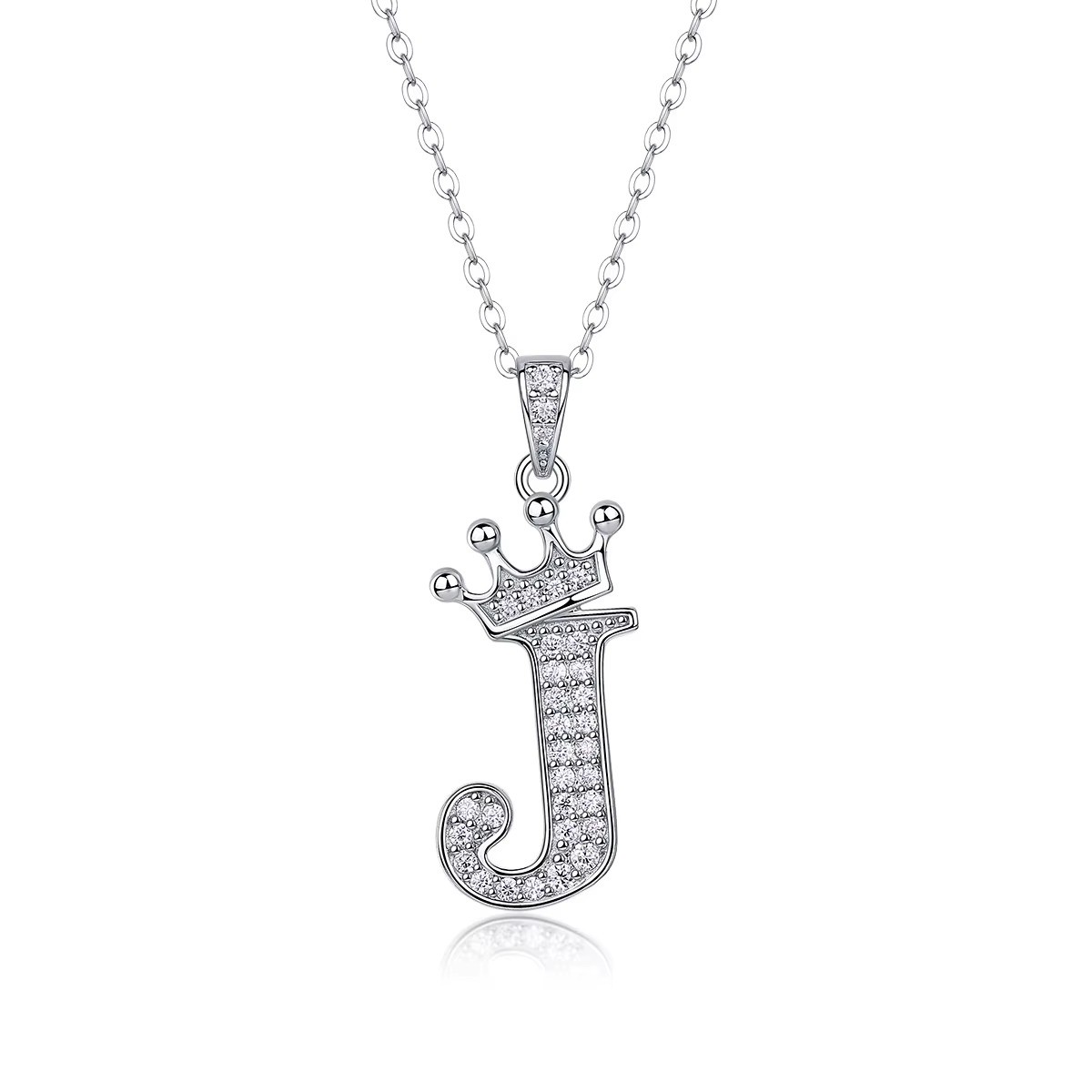 Classic Initial Moissanite Necklace