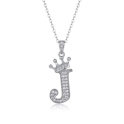 Classic Initial Moissanite Necklace