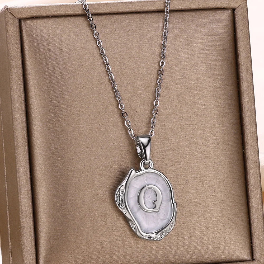 Y2K Drip Initial Necklace