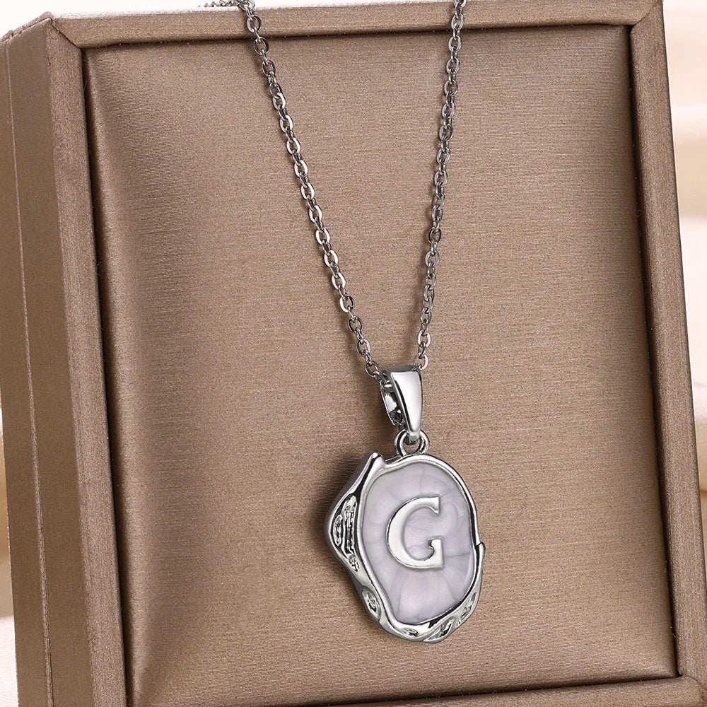 Y2K Drip Initial Necklace