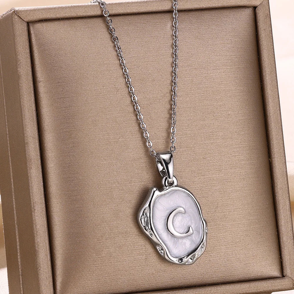 Y2K Drip Initial Necklace