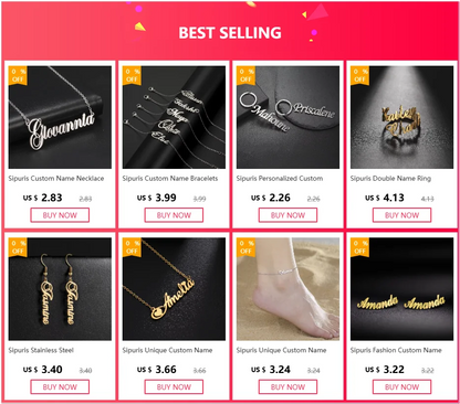 Egyptian Symbol Name Necklace