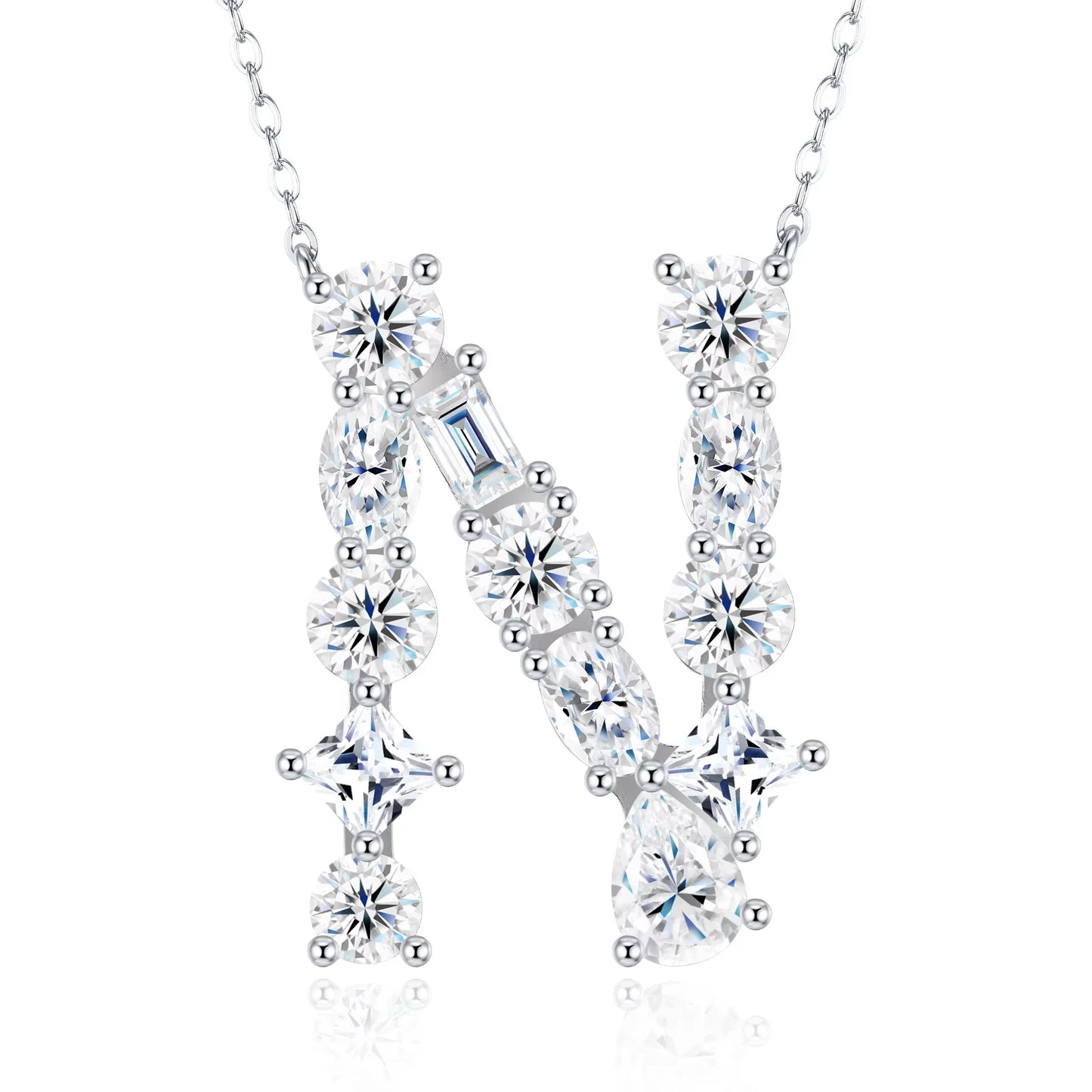 Moissanite Letter Necklace