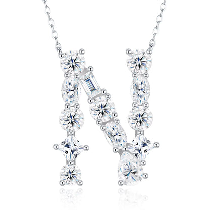 Moissanite Letter Necklace