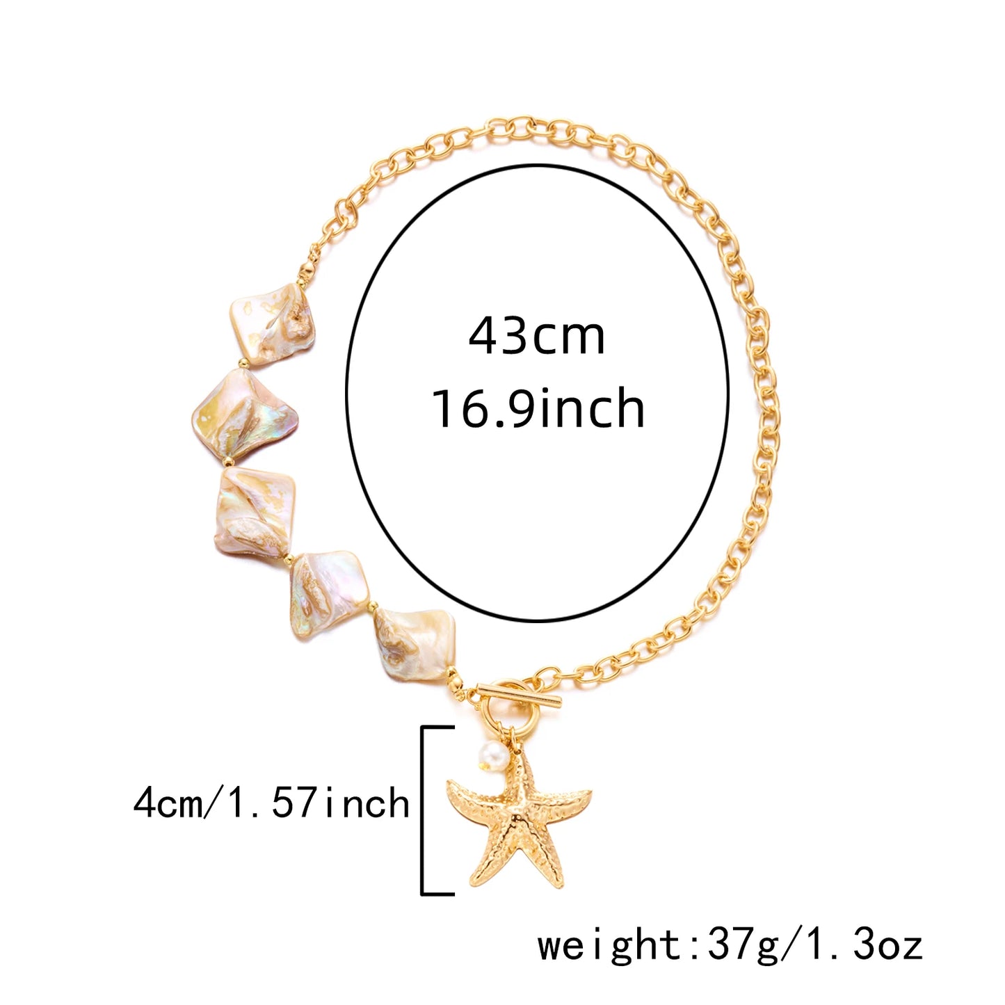 Shell Bead Summer Necklace