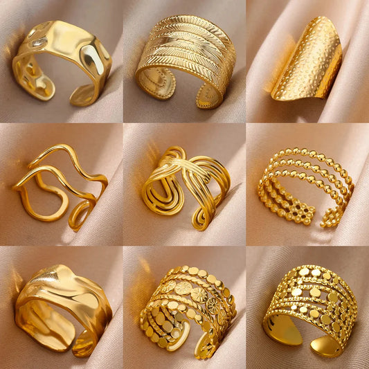 Chunky Gold Open Ring