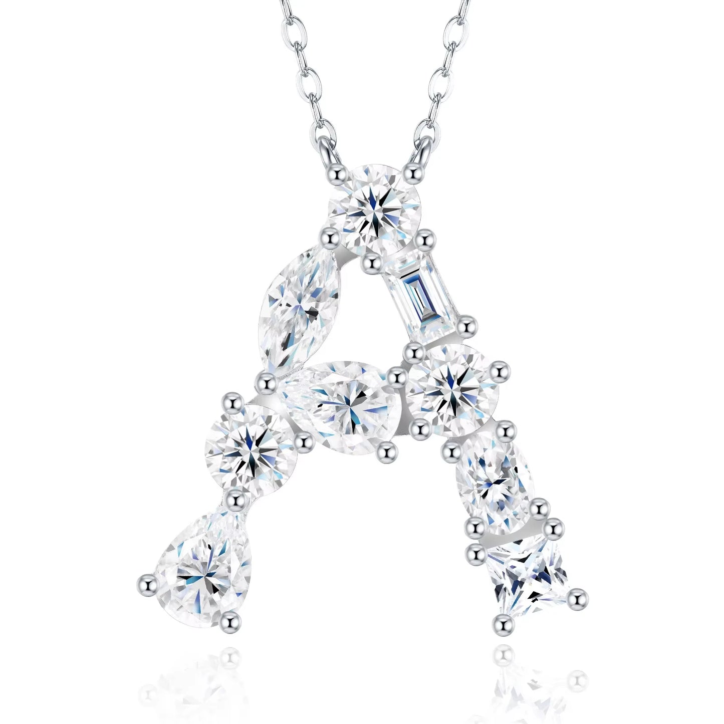 Moissanite Letter Necklace