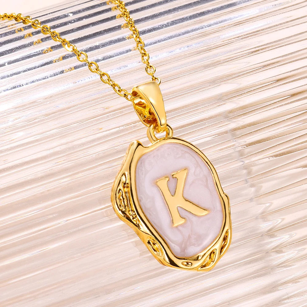 Y2K Drip Initial Necklace