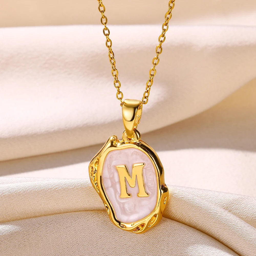 Y2K Drip Initial Necklace
