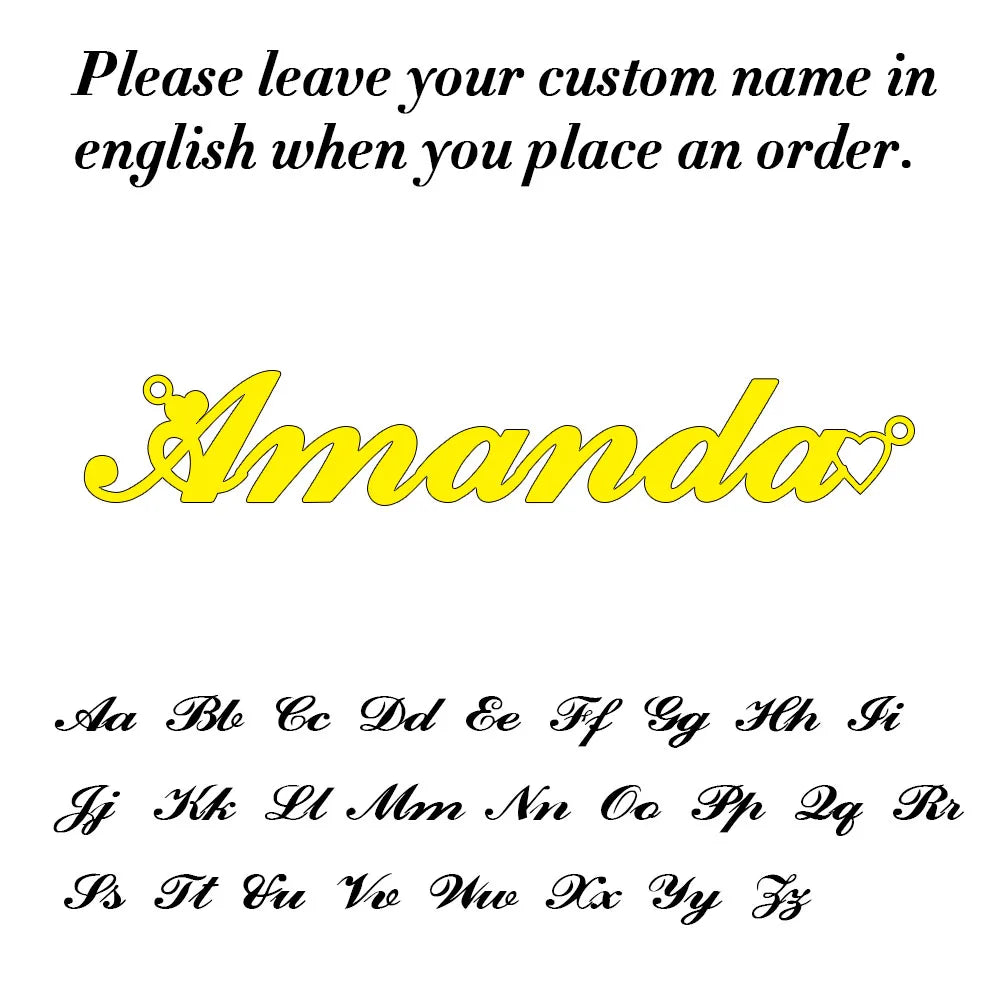 Cursive Custom Name Necklace